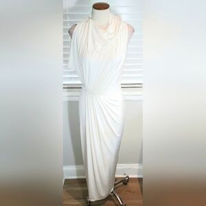 Eclipse Snow White High Neck Long Dress Size M with Flaw